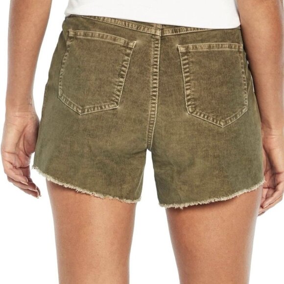 GAP Women's Corduroy Shorts 4" Raw Edge Hem Cut Off Vetiver Size 14 - NWT $49.95 - Picture 4 of 16